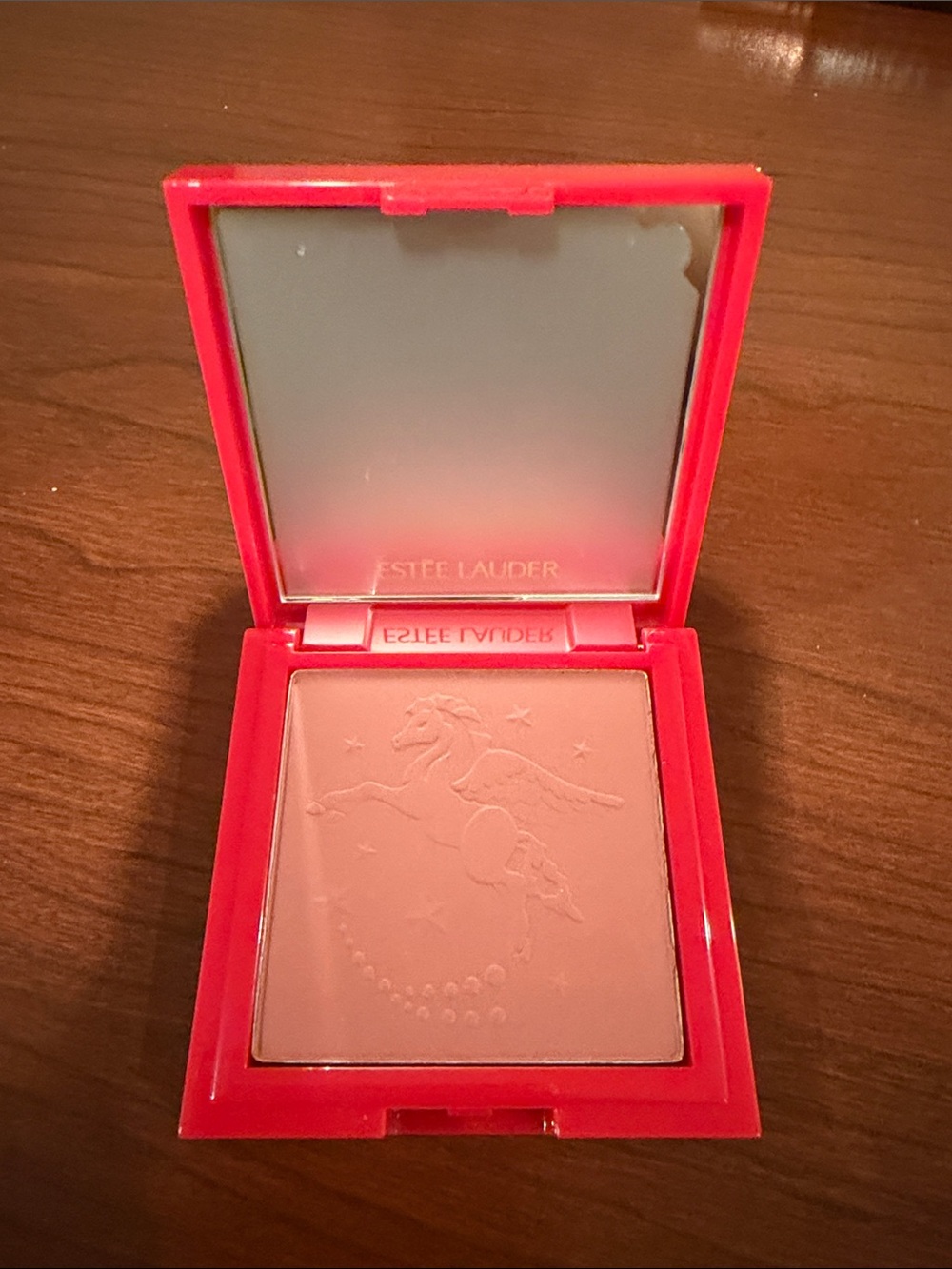 Estee Lauder Celestial Glow Coral-Pink Blush Compact. Limited edition.
